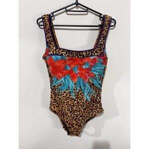 Gottex One Piece Cheeta Swimsuit Small